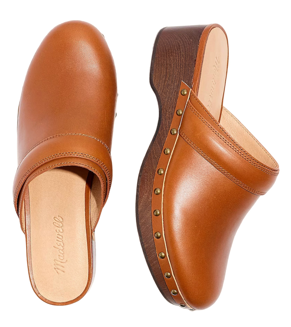 NEW MADEWELL ENGLISH SADDLE THE CECILY CLOG OILED LEATHER MULE SHOES SIZE 9